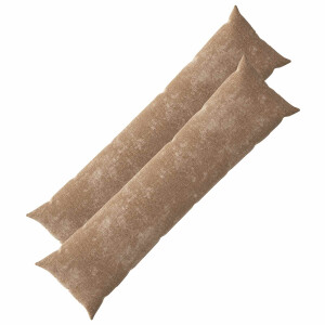 vidaXL Kussensloop 2 pcs HEERLEN Bruin 40 x 145 cm Chenille Stof