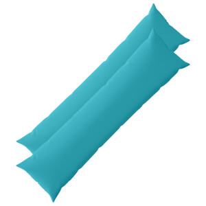 vidaXL Kussensloop 2 pcs HEERLEN Turquoise 40 x 145 cm Polyester