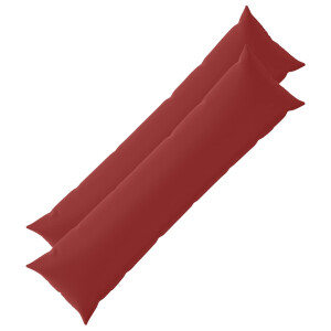 vidaXL Kussensloop 2 pcs HEERLEN Wijnrood 40 x 145 cm Polyester