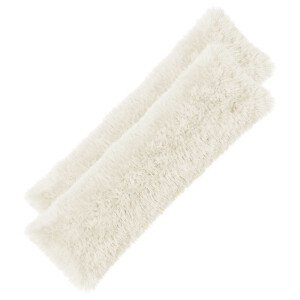 vidaXL Kussensloop 2 pcs HEERLEN Wit 40 x 145 cm PV Fleece