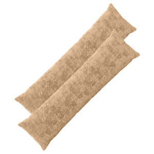 vidaXL Kussensloop 2 st HEERLEN Crèmekleurig 40 x 145 cm