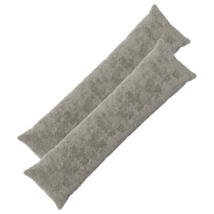 vidaXL Kussensloop 2 st HEERLEN Lichtgrijs 40 x 145 cm