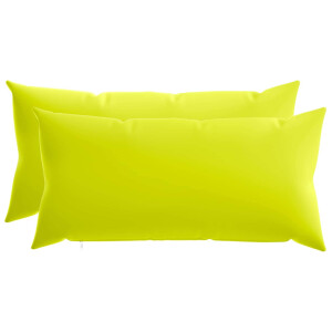 vidaXL Kussensloop 2 pcs HEERLEN Helder groen 40 x 70 cm Polyester