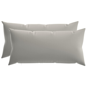 vidaXL Kussensloop 2 pcs HEERLEN Grijs 40 x 70 cm Polyester