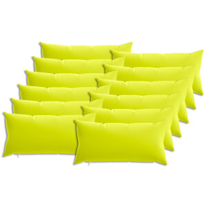 vidaXL Kussensloop 12 pcs HEERLEN Helder groen 40 x 80 cm Polyester