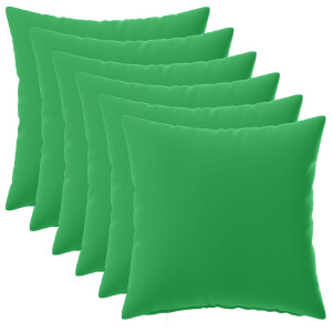 vidaXL Kussensloop 6 pcs HEERLEN Groen 45 x 45 cm Polyester