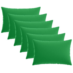 vidaXL Kussensloop 6 pcs HEERLEN Groen 50 x 70 cm Polyester