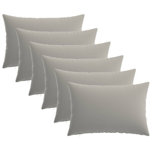 vidaXL Kussensloop 6 pcs HEERLEN Grijs 50 x 75 cm Polyester