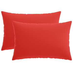 vidaXL Kussensloop 2 pcs HEERLEN Rood 50 x 75 cm Polyester