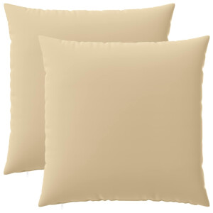 vidaXL Kussensloop 2 pcs HEERLEN Beige 60 x 60 cm Polyester