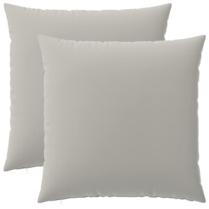 vidaXL Kussensloop 2 pcs HEERLEN Grijs 60 x 60 cm Polyester