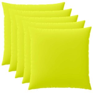 vidaXL Kussensloop 6 pcs HEERLEN Helder groen 65 x 65 cm Polyester