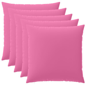 vidaXL Kussensloop 6 pcs HEERLEN Roze 65 x 65 cm Polyester