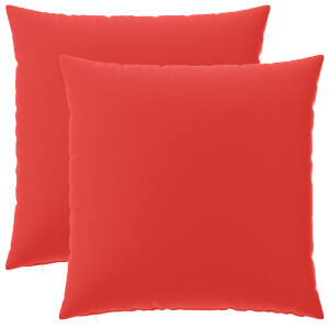 vidaXL Kussensloop 2 pcs HEERLEN Rood 65 x 65 cm Polyester