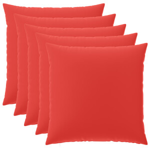 vidaXL Kussensloop 6 pcs HEERLEN Rood 65 x 65 cm Polyester