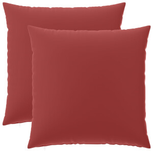 vidaXL Kussensloop 2 pcs HEERLEN Wijnrood 65 x 65 cm Polyester
