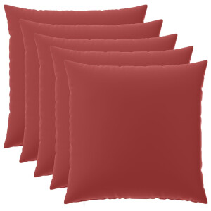 vidaXL Kussensloop 6 pcs HEERLEN Wijnrood 65 x 65 cm Polyester