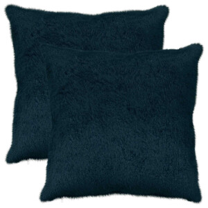 vidaXL Kussensloop 2 st HEERLEN Marineblauw 70 x 70 cm