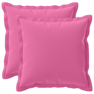 vidaXL Kussensloop 2 st HOUTEN Roze 30 x 30 cm Polyester
