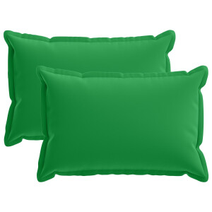 vidaXL Kussensloop 2 st HOUTEN Groen 30 x 50 cm Polyester