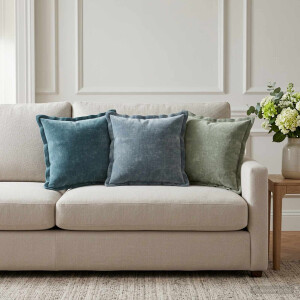 vidaXL Kussensloop 6 st HOUTEN Groen 30 x 30 cm Chenille Stof