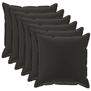 vidaXL Kussensloop 6 st HOUTEN Meerkleurig 40 x 40 cm Polyester