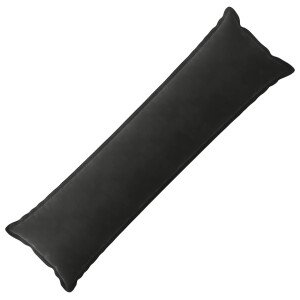 vidaXL Kussensloop HOUTEN Zwart 40 x 145 cm Fluweel