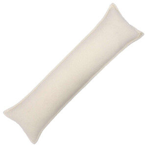vidaXL Kussensloop HOUTEN Crèmekleurig 40 x 145 cm Bouclé