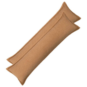 vidaXL Kussensloop 2 pcs HOUTEN Beige 40 x 145 cm Bouclé