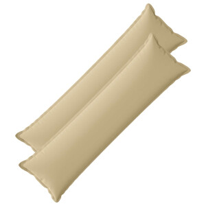 vidaXL Kussensloop 2 st HOUTEN Beige 40 x 145 cm Polyester