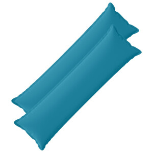 vidaXL Kussensloop 2 st HOUTEN Lichtblauw 40 x 145 cm Polyester