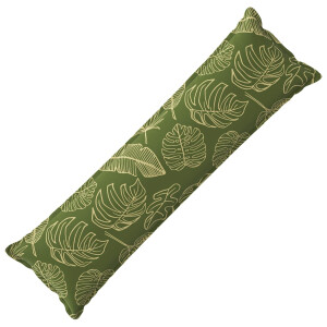vidaXL Kussensloop HOUTEN Bladontwerp 40 x 145 cm Polyester