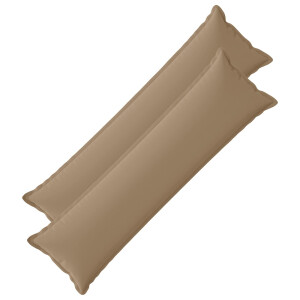 vidaXL Kussensloop 2 st HOUTEN Taupe 40 x 145 cm Polyester