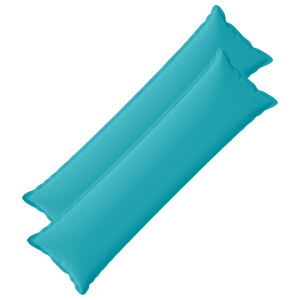 vidaXL Kussensloop 2 st HOUTEN Turquoise 40 x 145 cm Polyester