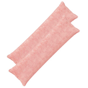 vidaXL Kussensloop 2 st HOUTEN Roze 40 x 145 cm Nep Konijnenbont