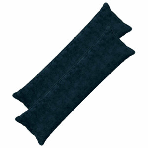 vidaXL Kussensloop 2 st HOUTEN Marineblauw 40 x 145 cm