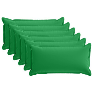 vidaXL Kussensloop 6 st HOUTEN Groen 40 x 70 cm Polyester