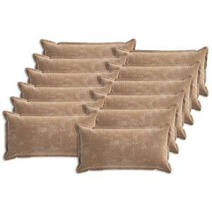 vidaXL Kussensloop 12 st HOUTEN Bruin 40 x 80 cm Chenille Stof