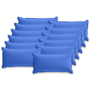 vidaXL Kussensloop 12 st HOUTEN Koninklijk Blauw 40 x 80 cm Polyester