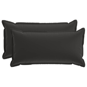 vidaXL Kussensloop 2 st HOUTEN Meerkleurig 40 x 80 cm Polyester