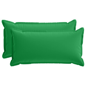 vidaXL Kussensloop 2 st HOUTEN Groen 40 x 80 cm Polyester