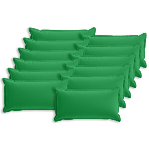 vidaXL Kussensloop 12 st HOUTEN Groen 40 x 80 cm Polyester