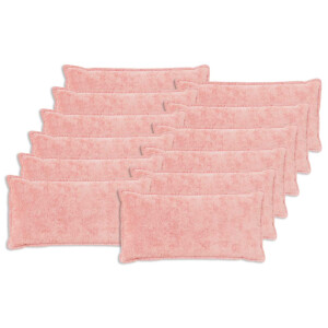 vidaXL Kussensloop 12 st HOUTEN Roze 40 x 80 cm Nep Konijnenbont