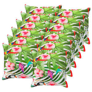 vidaXL Kussensloop 12 st HOUTEN Zwart 45 x 45 cm Polyester