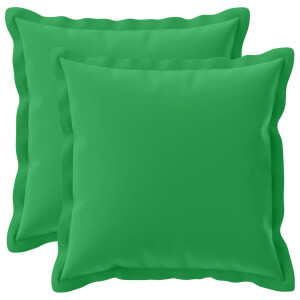 vidaXL Kussensloop 2 st HOUTEN Groen 50 x 50 cm Polyester