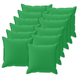 vidaXL Kussensloop 12 st HOUTEN Groen 50 x 50 cm Polyester