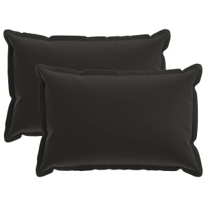 vidaXL Kussensloop 2 st HOUTEN Meerkleurig 50 x 70 cm Polyester