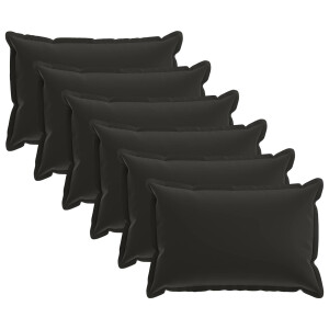 vidaXL Kussensloop 6 st HOUTEN Meerkleurig 50 x 80 cm Polyester