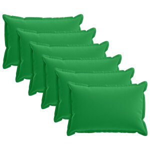 vidaXL Kussensloop 6 st HOUTEN Groen 50 x 80 cm Polyester