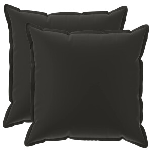 vidaXL Kussensloop 2 st HOUTEN Meerkleurig 55 x 55 cm Polyester